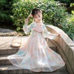 Girls' Hanfu Embroidery Dress - Image 4
