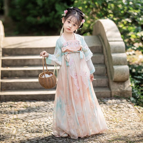 Girls' Hanfu Embroidery Dress