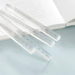 Jinyi transparent acrylic four-sided ruler multi-functional simple drawing scale cute creative primary school students stationery drawing measurement scale ruler craft umbrella independent bathroom sunset tour