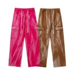 Vintage high-street Harajuku tie-dyed straight trousers - Image 3
