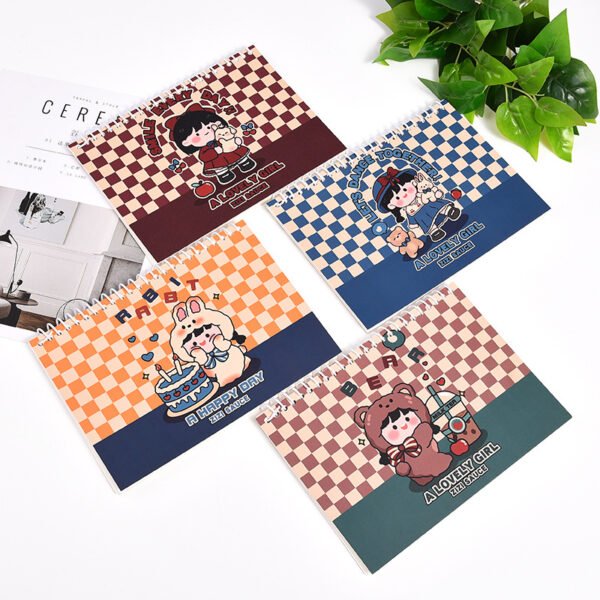 Spot cute hand account off-type book a4a5 loose-leaf portable double-sided glossy paper and paper tape storage hand account stickers