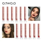 Makeup O.TWO.O non-stick cup matte lip gloss matte lip glaze non-fading liquid lipstick makeup hot style 12 colors - Image 4
