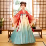 Girls' Hanfu flower embroidery dress - Image 4