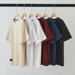 280G Waffle Short Sleeve T-Shirt Men's Summer Casual Loose American Retro Heavy Knit Shoulder Half Sleeve Shirt - Image 2