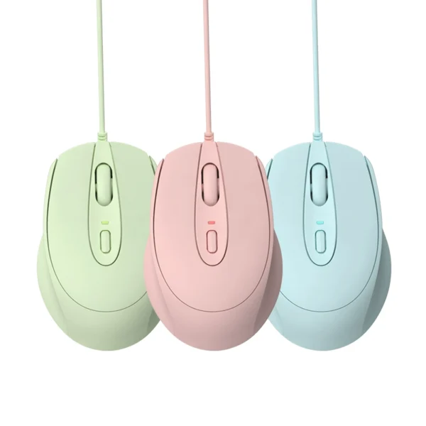 Mouse office wired mute silent game boys and girls literary simple notebook desktop computer universal
