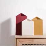 Nordic Triangular Art Ceramic Vase Ornament Living Room Dried Flower Flower Arranger Creative Home Entrance Table Decoration - Image 2