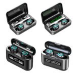 Cross-border explosion f9 F9-5C Bluetooth headset TWS5.1 wireless touch digital display in-ear sports headset factory