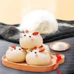 Xuebawang 2023 Year of the Rabbit Cartoon Rice Balls Cute New Year Rabbit Xiaoxue Rice Balls Boiled Children's Handmade Sesame Rice Balls - Image 6