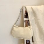 Women's bag corduroy 2022 new style single shoulder bag trend simple Japanese single shoulder handbag foreign trade dropshipping - Image 6