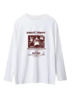 Sweet Japanese cotton long-sleeved t-shirt female design sense niche cartoon autumn upper clothes loose inner bottoming shirt - Image 5