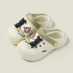 Happy Mary summer parent-child hole shoes indoor adult sandals light going out beach shoes children Baotou slippers