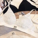 Simple sports style comfortable triangle cup no steel ring underwear thin section gathered big chest showing little girl's bra breast milk bra - Image 7