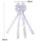 2023 new luminous Christmas bow Christmas decoration double-layer bow diy accessories door decoration pendant - Image 4