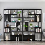Nordic iron art bookshelf rack living room floor simple storage shelf office multi-layer modern creative bookcase - Image 2