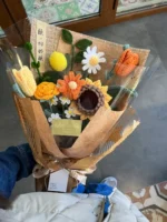 Creative hand woven diy wine glass rose bouquet - Image 4