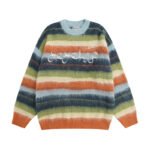 Vintage contrast striped sweater