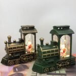 New Christmas train with liquid with Christmas interior electronic luminous creative ornaments Christmas decorations - Image 3