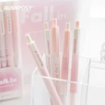 Simple INS wind neutral pen set high-value transparent gradient girl heart press brush pen signature pen - Image 4