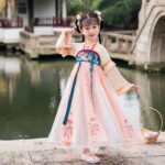 Girls' Hanfu goldfish embroidery dress