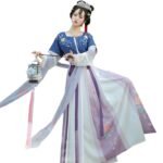 Tang-made Hanfu half-arm collar and waist skirt - Image 5
