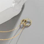 Ins minimalist irregular double ring necklace - Image 2