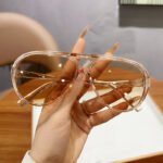 2025 Simple Internet Celebrity Same Large-frame Toad Glasses Classic Sunglasses Driving Street Shooting Sunglasses New 2502