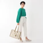 OPAQUE 2023 spring new Japanese original single foreign trade women's bag large tote bag paisley pattern single - Image 2