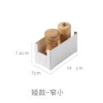 Japanese kitchen cabinet right angle storage box desktop cosmetic mask finishing multifunctional drawer divider box wholesale - Image 6