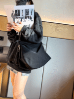 MY casual Oxford cloth large bag trendy knot tote bag female Japanese commuter bag large capacity shoulder bag trendy - Image 4
