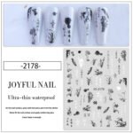 New nail art stickers Rococo sweet pet bunny nail stickers national style ink blood color rose decorative stickers - Image 6