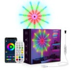 LED illusion fireworks lamp