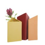 Nordic Triangular Art Ceramic Vase Ornament Living Room Dried Flower Flower Arranger Creative Home Entrance Table Decoration - Image 5