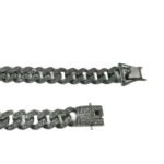 Cross-border alloy jewelry Cuban bracelet electroplated full of diamond zinc alloy European and American hip-hop men
Hand jewelry wholesale - Image 5