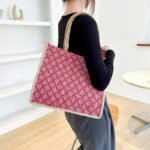 Japanese canvas handbag 2022 new fashion Korean version simple printing bento handbag girl casual small cloth bag - Image 2