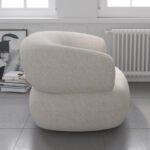 Nordic retro designer small apartment light luxury lazy lounge chair leisure bedroom balcony study single sofa - Image 3