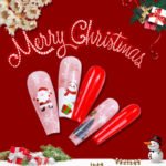 Zhengxiang New Christmas Nail Stickers Wholesale DIY Nail Decals INS Amazon Snowman Snowflake Nail Stickers - Image 4