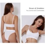No steel ring big chest small vest shoulder strap adjustable thin section large size seamless sleep underwear underwear ladies suit