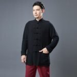 Improved Hanfu standing collar button coat - Image 4