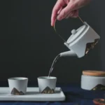 Hand-painted ceramic tea set