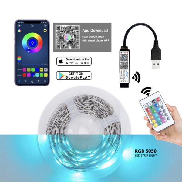 led light strip manufacturers wholesale 5v usb bluetooth 5050 2835 rgb magic color set strip light