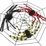 Spider web Halloween spider party decoration props spider web secret room tricky simulation plush spider wholesale - Image 2