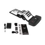 88-key professional silicone piano player roll piano can be connected to computer tablet APP soft folding portable electronic piano - Image 4
