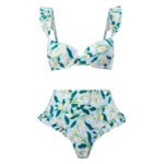 2023 new foreign trade gathered bikini sexy high waist bikini split swimsuit suit wholesale chiffon long skirt - Image 6