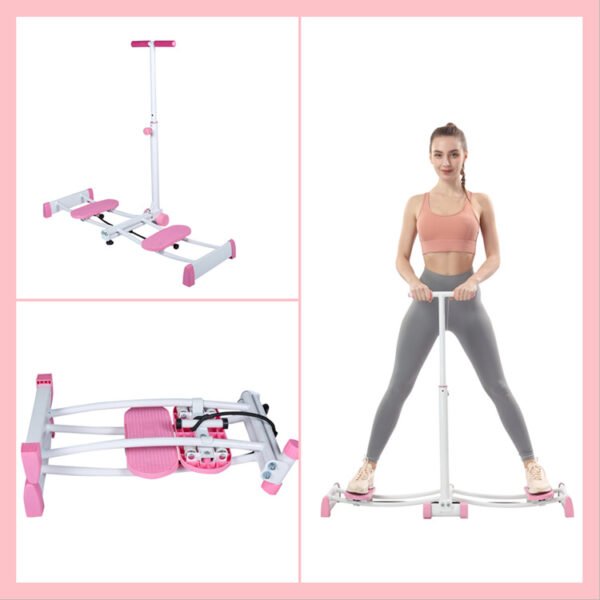 Cross-border home fitness equipment with armrests beauty leg machine leg clamp fitness leg upright stretching ski machine