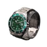 Manufacturer spot supply black water ghost watch men's luminous water stainless steel with date men's watch quartz non-mechanical - Image 5