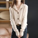 Korean version of knitwear sweater women's 2023 new autumn winter new retro cardigan loose jacket versatile fashion top - Image 3