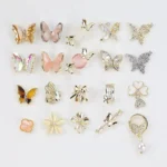 Twilight Rogge Manicure New Super Flash Butterfly Zircon Color Preservation Electroplating Non-fading Jewelry Nail Decoration Sticker - Image 2