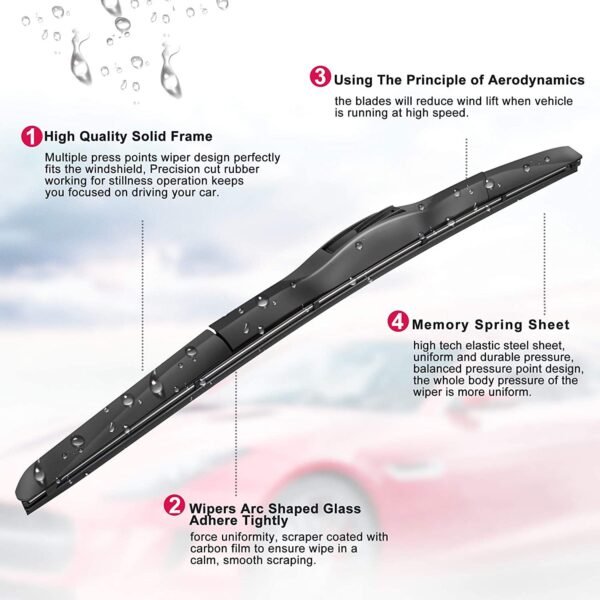 Three-section wiper rubber three-section wiper Camry wiper five-section car wiper blade manufacturer
