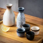 Japanese creative tableware home restaurant shochu pot wine cup sake set wine vessel ceramic wine vessel fruit wine Japanese wine set - Image 2