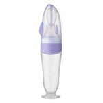 Baby newborn baby feeding water spoon rice paste spoon silicone squeeze rice flour food supplement bottle tool feeding soft spoon - Image 5